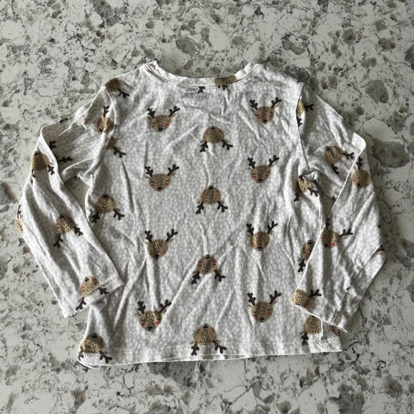 Old Navy reindeer LS tee sz 5T - Picture 2 of 4